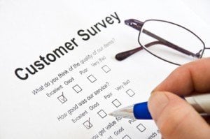 Customer Survey data entry