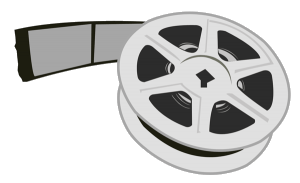 A reel of 35mm microfilm