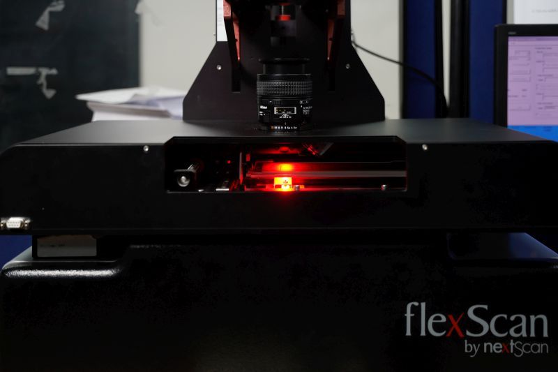 aperture card scanning in progress