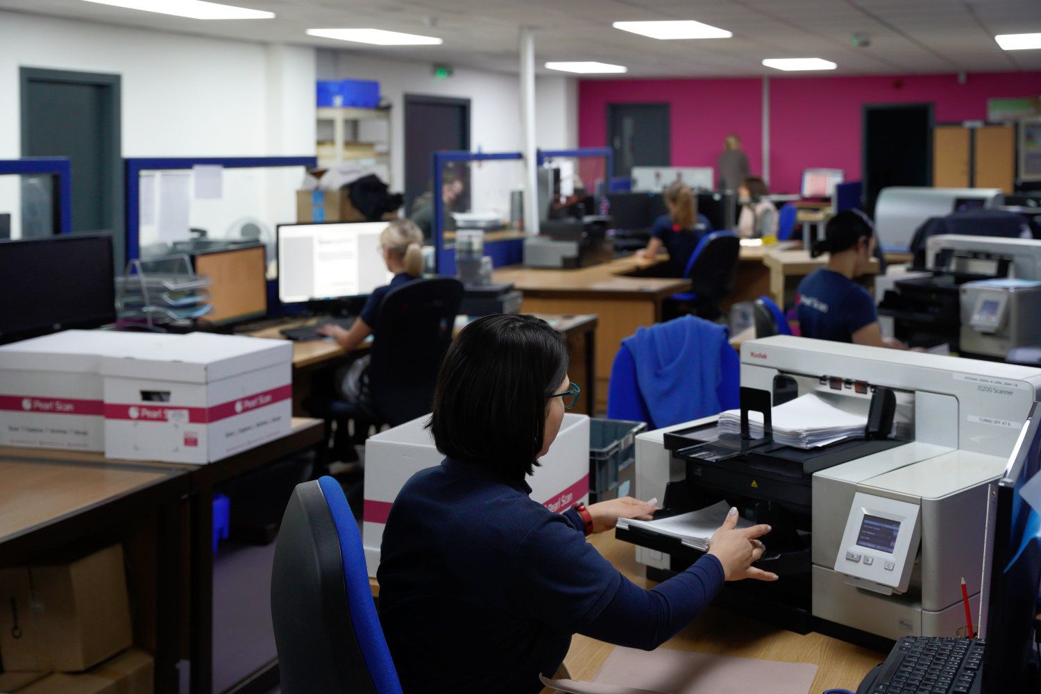 document scanning service wide-shot photo